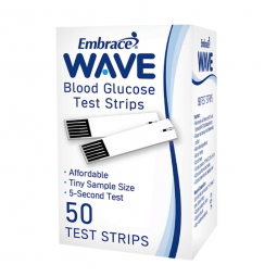 EmbraceWave Omnis Health APX04AB0404-EmbraceWave+ Blood Glucose Test Strips, Glucose Meter Test Stri