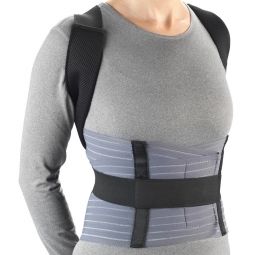 OTC 2456 Comfort Posture Brace with Rigid Stays - Black