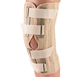 OTC 2545 Knee Support with Condyle Pads - Front Opening - Beige