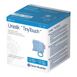 Owen Mumford AT 1250 Unistik TinyTouch Neonatal Heel-Incision Lancet, 1 mm x 2.5 mm (Box/50)