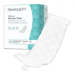 Tranquility Essential 19244 Incontinence Booster Pad, 12 in x 4 in, Moderate Absorbency (Case/200)