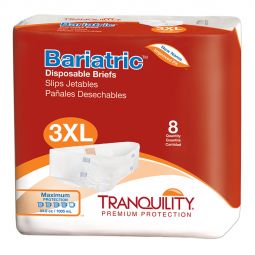 Tranquility 2190 XL+ Bariatric Disposable Briefs-32/Case
