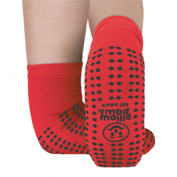 Pillow Paws Risk Alert Terries Pillow Paws 3807-001-TredMates Ankle High Single Imprint Slipper Sock