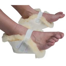 PCP 350010 Pressure-Relief Sheepskin Heel Protector - White