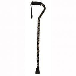 PCP 5180 Adjustable-Height Offset Handle Cane w/ Wrist Strap