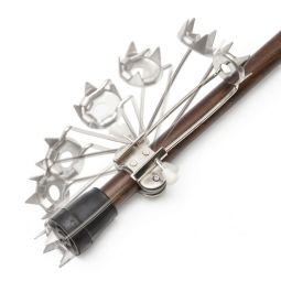 PCP 6107 5-Prong Cane Attachment for Ice and Snow Walking - Chrome - 3/4 in Dia.