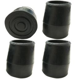PCP 6114 Replacement Tips for Walker or Commode - 1 in Diameter (4 Pack)