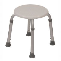 PCP 7001 Adjustable Round Shower Stool - White
