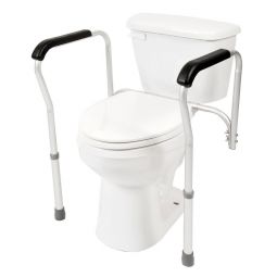 PCP 7009 Adjustable Toilet Safety Frame - Silver Frost