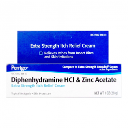 Perrigo 45802035803 Diphenhydramine/Zinc Acetate Itch-Relief Cream, 2%, 1 oz Tube (EA/1)