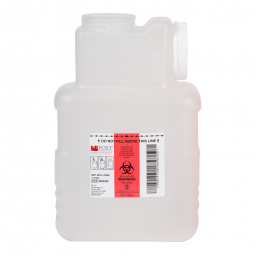 Leaktight Post Medical 2201-LPBW-Post Medical Multi-purpose Sharps Container, 1-1/2 gal, Receptacles