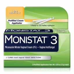 Monistat 3 63736001518 3-Day Antifungal Vaginal Cream with Prefilled Applicators (Box/3)