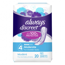 Always Discreet Procter & Gamble 00037000904335-Always Discreet Bladder Control Pad, Moderate, Incon