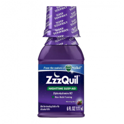ZzzQuil 32390001396 Nighttime Sleep Aid, Liquid, Warming Berry
