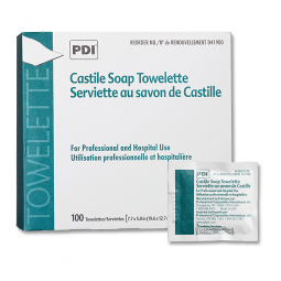 PDI Professional Disposables D41900-PDI Scented Castile Soap Towelettes, Individual Packet, Personal