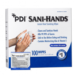 Sani-Hands Professional Disposables D43600-Sani-Hands Hand Sanitizing Wipes, Ethyl Alcohol, Unscente
