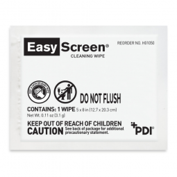 Easy Screen Professional Disposables H01050-PDI Easy Screen Cleaning Wipe, Individual Packet, Cleane