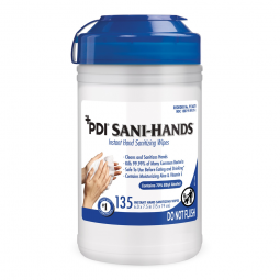 Sani-Hands Professional Disposables P13472-Sani-Hands Hand Sanitizing Wipes, Ethyl Alcohol, Canister