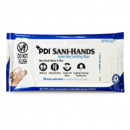 Sani-Hands Professional Disposables P71520-Sani-Hands Hand Sanitizing Wipes, Ethyl Alcohol, Scented,