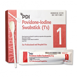 PDI Professional Disposables S41350-PDI PVP Iodine Prep Swabstick, Applicators & Swabsticks (CS)