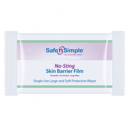 Safe N Simple No-Sting Safe N Simple SNS00807-Safe N Simple No-Sting Skin Barrier Wipe, Barriers (CS
