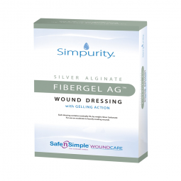 Simpurity Fibergel AG Safe N Simple SNS56716-Simpurity Fibergel AG Silver Alginate Dressing, 4 x 4-3
