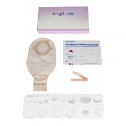 Safe n' Simple Safe N Simple SNS7212234-Ostomy Pouch Safe n' Simple Two-Piece System 12 in Length Wi