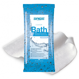 Comfort Bath Sage Products 7903-Comfort Bath Unscented Cleansing Washcloths, Personal Wipes (CS)