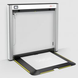 seca XLine Fold Wall-Mounted Fold-Up Wheelchair Scale - 1100 lb Capacity