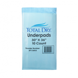 TotalDry Secure Personal Care Products SP115410-TotalDry Incontinence Underpads, Heavy Absorbency, D