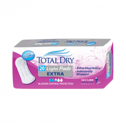 TotalDry Secure Personal Care Products SP1561-TotalDry Light Absorbency Bladder Control Pad, 11-Inch