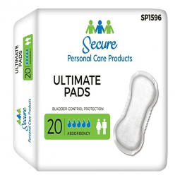 TotalDry Secure Personal Care Products SP1596-TotalDry Ultimate Absorbency Bladder Control Pad, 16-