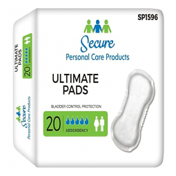 TotalDry Secure Personal Care Products SP1596-TotalDry Ultimate Absorbency Bladder Control Pad, 16-1
