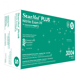 StarMed Plus Sempermed USA SMNP302-StarMed Plus Nitrile Exam Glove, Small, Blue, Exam Gloves (BX)