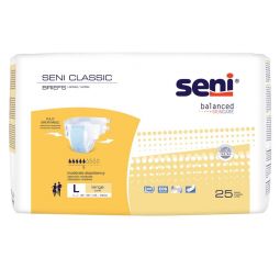 SENI Classic Incontinence Briefs - Unisex - Moderate Absorbency - Case/100