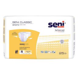 SENI Classic Incontinence Briefs, Unisex, Moderate Absorbency - Small to XL - Single Packs or Cases