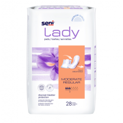 28 Count SENI Lady Moderate Protection Pads-Regular Length