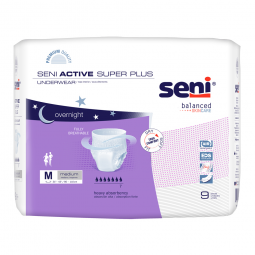 Seni Active Super Plus S-ME09-AP1 Heavy Absorbency Underwear, Medium, Case