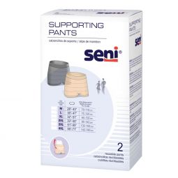 Seni Supporting Pants, nude/black, Case (16 2-pc packs; 32 total pcs)