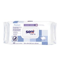 Seni Care Premium S-WR48-C11 Pre-Moistened Personal Cleansing Wipes, Case