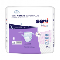 Seni Active Super Plus S-XL07-AP1 Heavy Absorbency Underwear, XL, Case