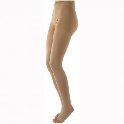 SIGVARIS 503P 30-40 mmHg Natural Rubber Pantyhose Open Toe