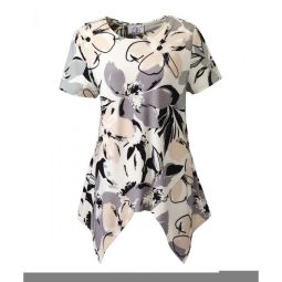 Silverts SV22600 Womens Beautiful Slimming Open Back Top/Gray