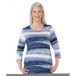 Silverts SV22630 Womens Gorgeous Patterned Adaptive Open Back Top