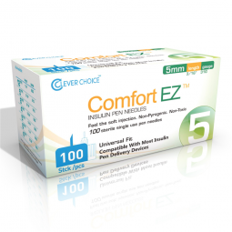 Comfort EZ Simple Diagnostics 31G5-Standard Insulin Pen Needle Comfort EZ 31 Gauge 5 mm Length NonSa