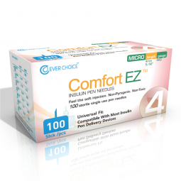 Comfort EZ Simple Diagnostics 32G4-Standard Insulin Pen Needle Comfort EZ 32 Gauge 4 mm Length NonSa