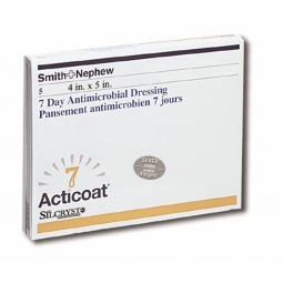 Acticoat 7 Smith & Nephew 20141-Acticoat 7 Silver Dressing, 4 x 5 Inch, Silver Dressings