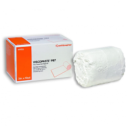 Viscopaste PB7 Smith & Nephew 4956-Viscopaste PB7 Zinc Impregnated Dressing, 3 in x 10 yd, Impregnat