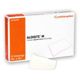 AlgiSite M Smith & Nephew 59480100-AlgiSite M Alginate Dressing, 2 x 2 inch, Alginates (BX)