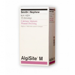 AlgiSite M Smith & Nephew 59480400-AlgiSite M Alginate Dressing, 3/4 x 12 inch, Alginates